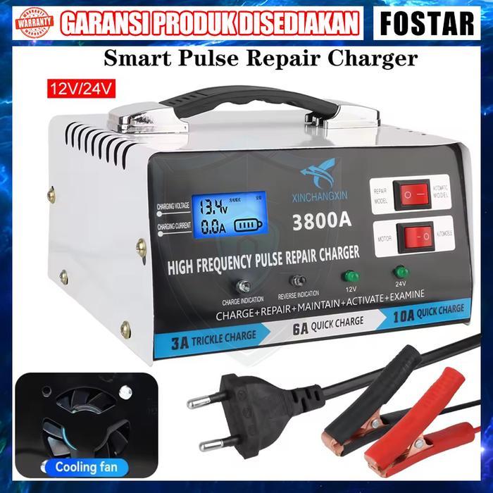 Modul Charger Aki Otomatis 3800A Charger Aki Motor Dan Mobil 12/24 Volt BISA GOSEND