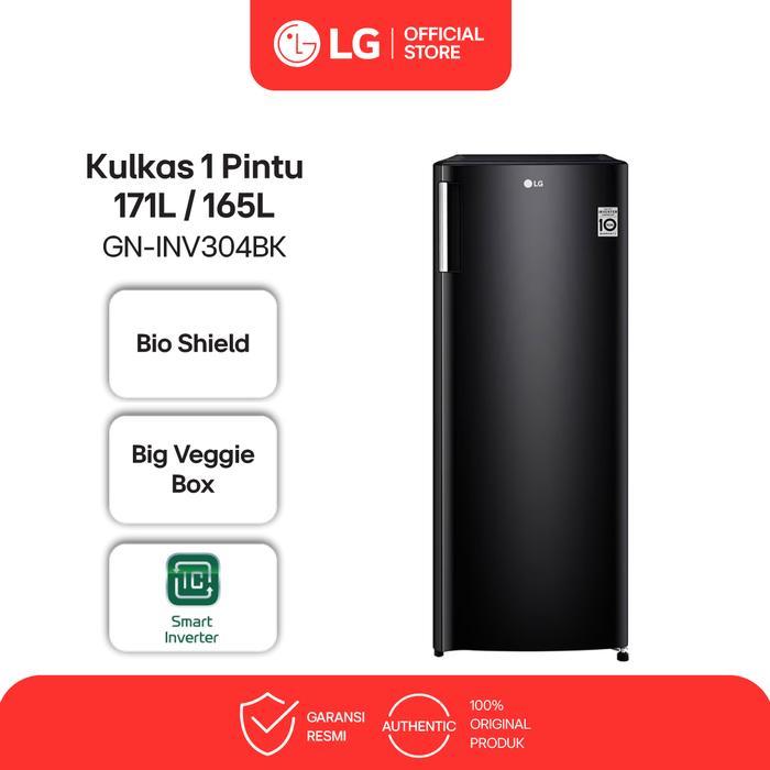 LG Freezer 1 Pintu 171L Gross / 165L Nett Smart Inverter Compressor Bio Shield Bigger Box Western Bl