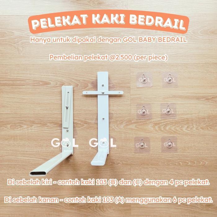 Aksesoris & Sparepart GOL Baby Bedrail Pagar Kasur Pengaman Baby Pembatas Kasur Pagar Bayi Strong &