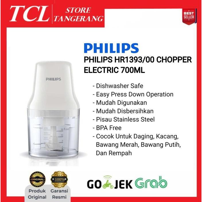 PHILIPS HR1393/00 Chopper Electric 700mL HR1393 HR 1393 Garansi Resmi