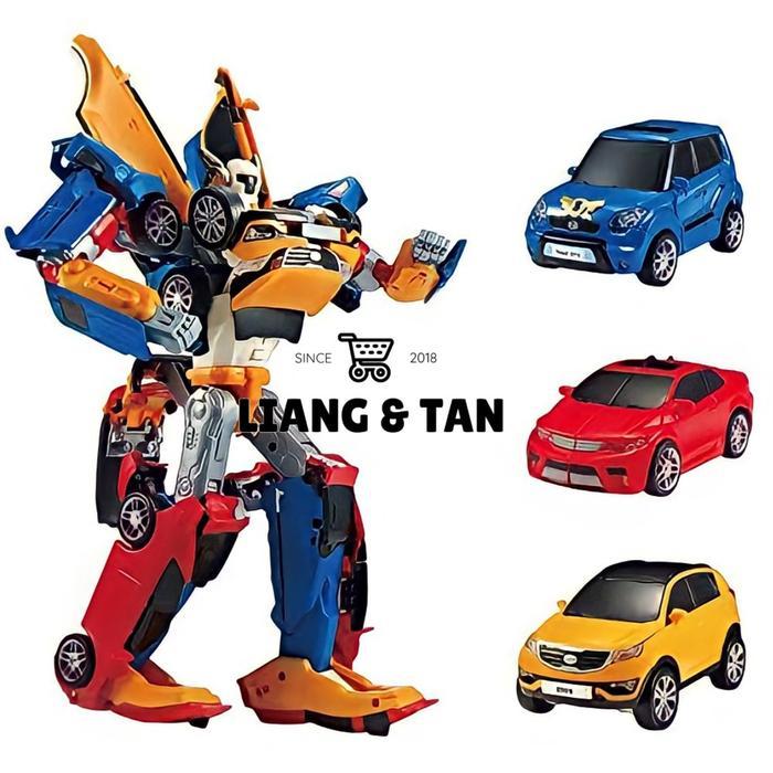 ( Bisa Cod ) Promo Mainan Anak Robot 3In1 Uk 28Cm Mainan Mobil Mobilan Bisa Rubah Jadi Robot Besar /