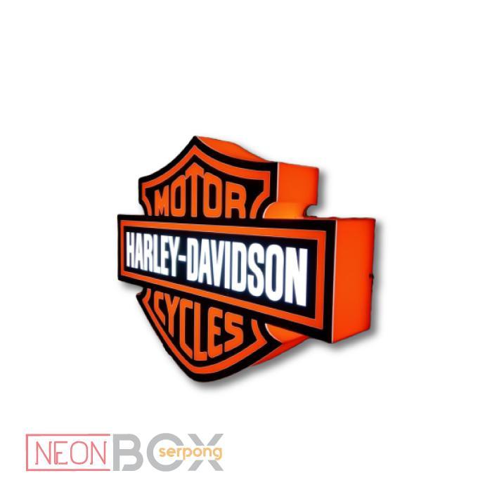 Sedia Acrylic Neon Box Harley Davidson - Neon Sign