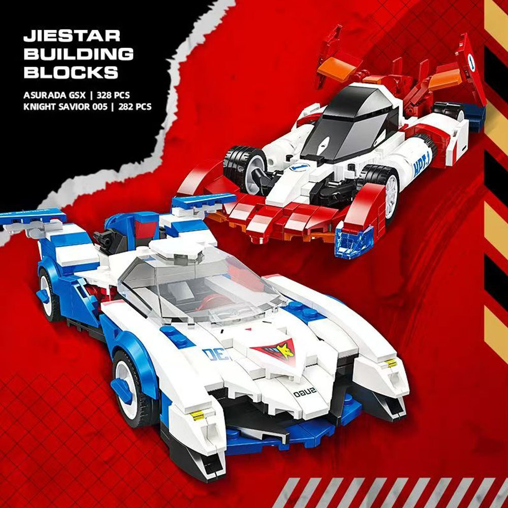 Technical Anime games Astras GPX Sprot car moc Building Block Knight Save Future GPX Cyber Formula