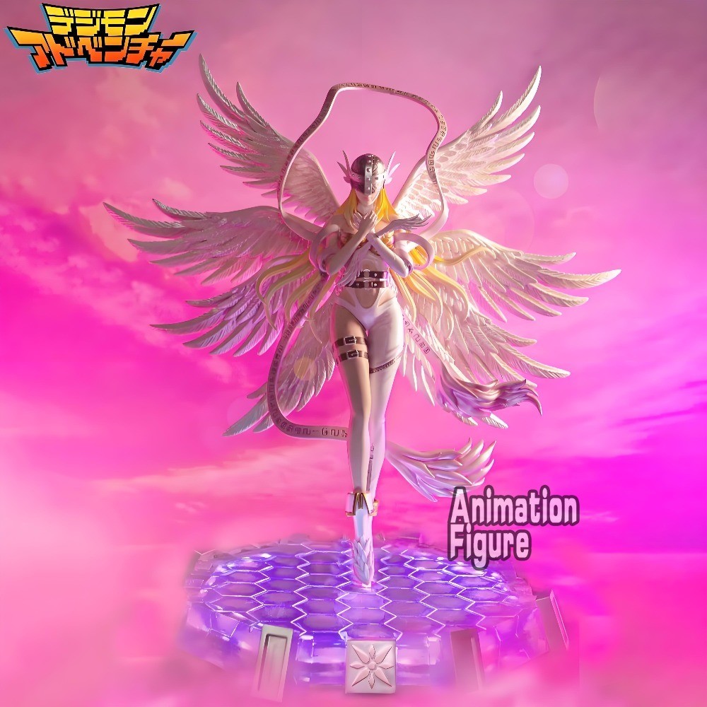 26cm/10.24in Anime Digimon Adventure Figure Angewomon Action Figures Pvc Collection Model Toys for