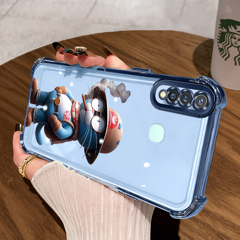 Casing Hp untuk VIVO Y19 Y5s Case Casing Merokok Anime pola Cesing HP Kesing empat Anti Drop sudut K