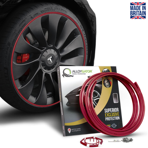 Alloygator Dark Red Pelindung Velg Mobil RIM Protection Made In UK Original Exclusive