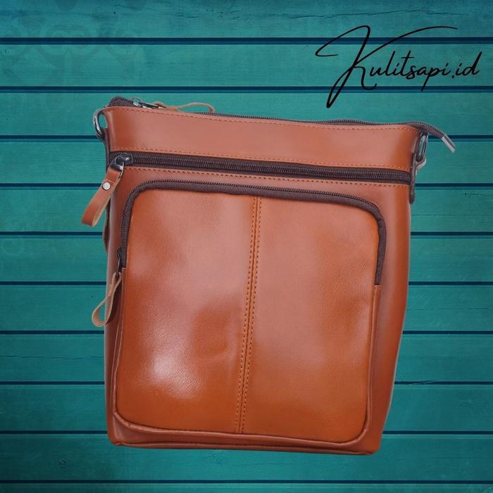 New Tas kulit pria asli selempang untuk kantor atau kerja