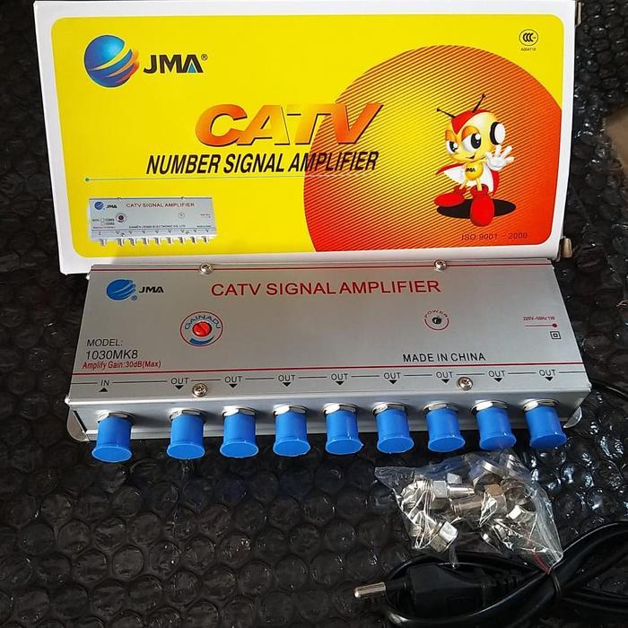 jma catv signal amplifier booster 8 way 30dbi