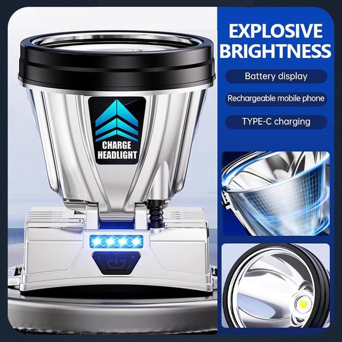 Diterangi Selama 300 JamLampu Senter Kepala LED Rechargeable Headlamp Super Terang Air Bisa Di Cas