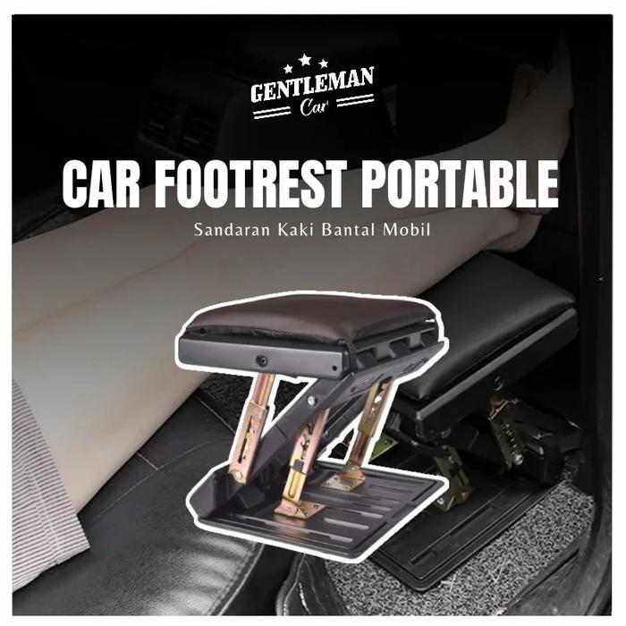 Car Footrest Portable Sandaran Tatakan Kaki Bantal Mobil Foot Rest