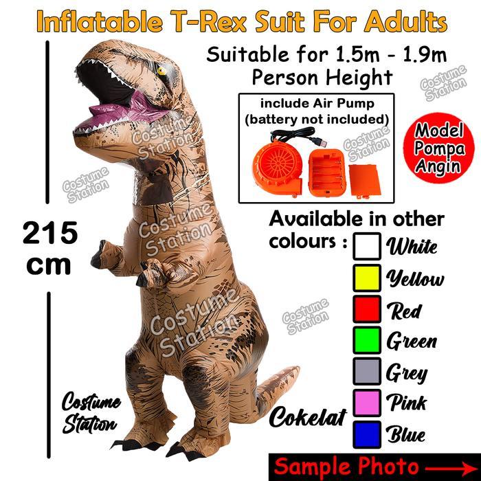Kostum Dinosaurus T-rex Dewasa / Costume Trex angin