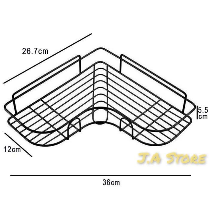 RAK SUDUT STAINLESS STEEL RAK GANTUNG RAK DAPUR RAK KAMAR MANDI