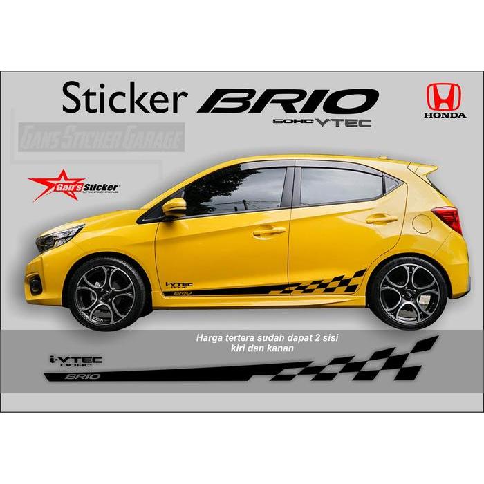 Sticker Samping Honda Brio