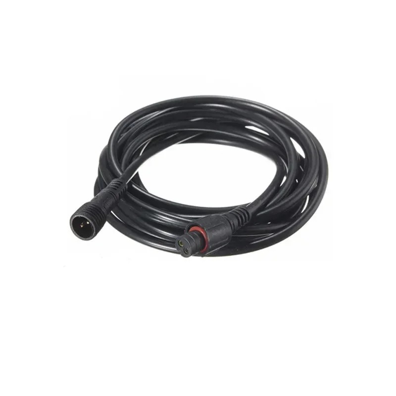 Waterproof 2Pin Plug Male to Female Extension Cable 0.3/0.5/0.75/1.0/1.5/2.5 Square Outdoors LED