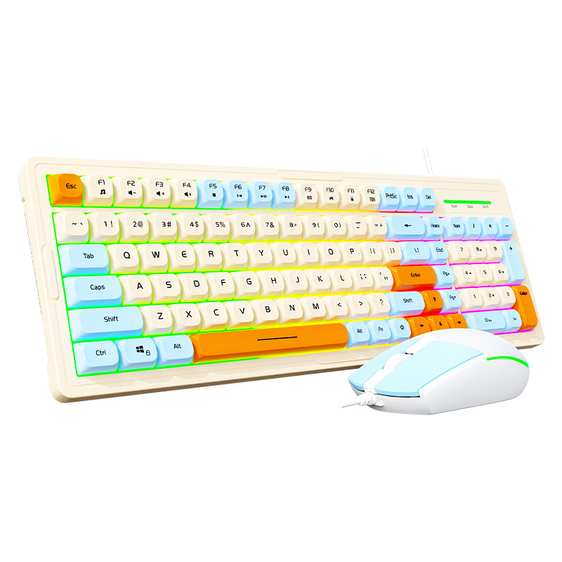 RGB Wired Membrane Keyboard Multi-Color Available, Silent/Business Office/Gaming Keyboard & Mouse