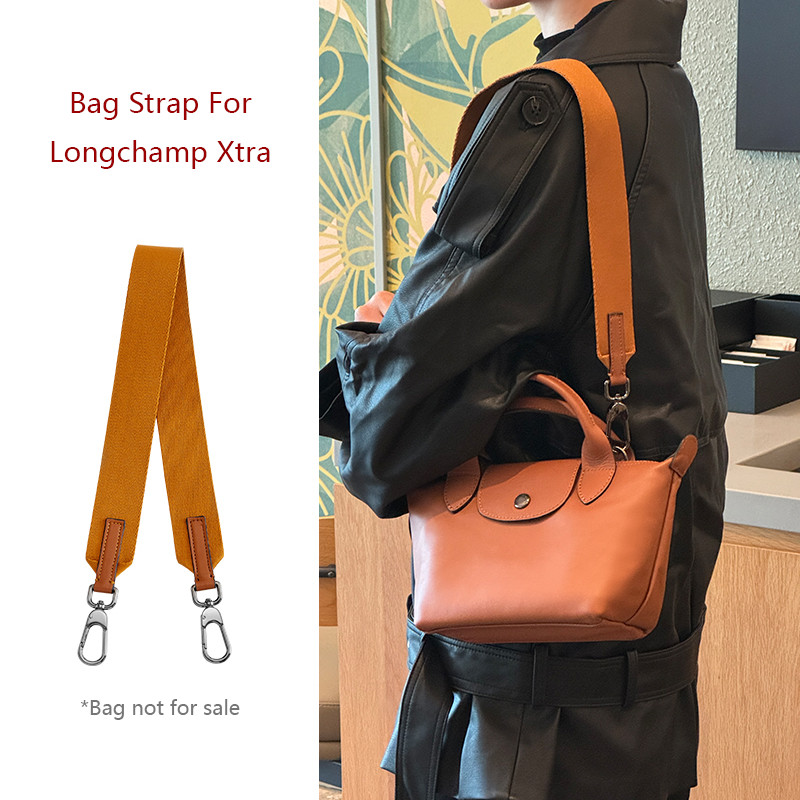 Canvas Bag Strap For Longchamp Xtra Wide Bag Shoulder Strap Durable Bag Belt Fashion Sling Bag