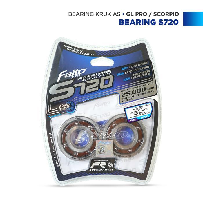 Terbagus Faito Crankshaft Bearing Kruk As Gl Pro 135Cc / Scorpio Z 225 / Scorpio Old 225 / Gl 100