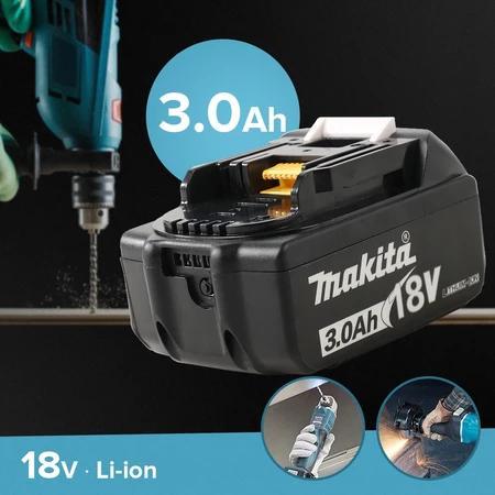 TERLARIS Makita Baterai Lithium 5C Electric Power Tools 18V 3.0Ah - BL1860B - Black SALE