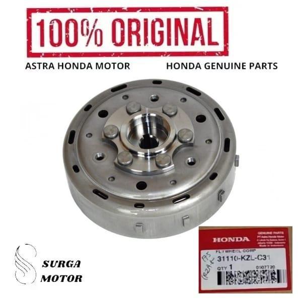 Magnet Magnit Roda Gila Motor Honda Beat Fi 31110Kzlc31 31110-Kzl-C31 Flywheel Comp Ori Original