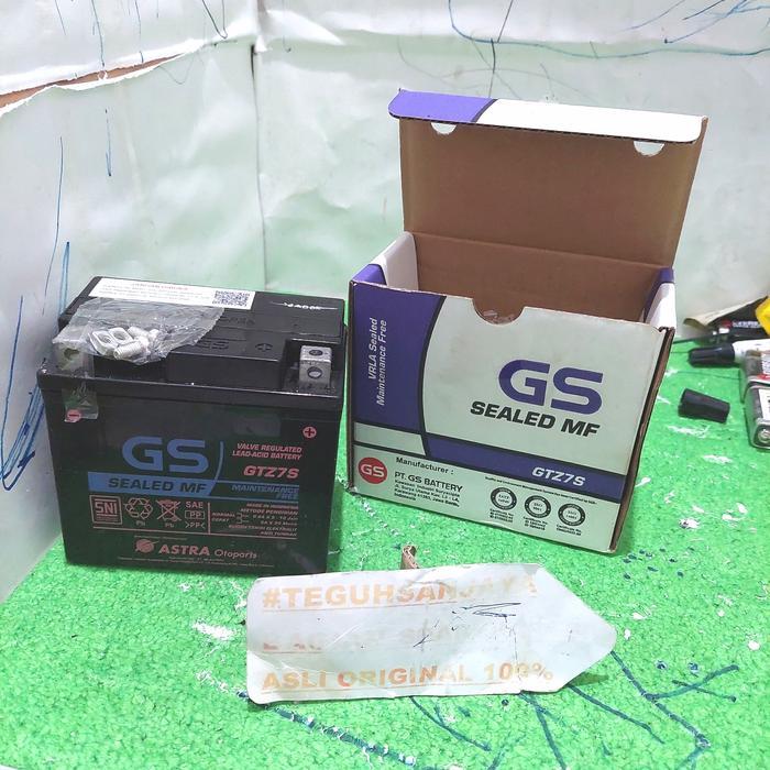 Aki Accu Kering Gtz7S Vario 125 150 Satria Fu 150 Gs Astra , Sealed Mf