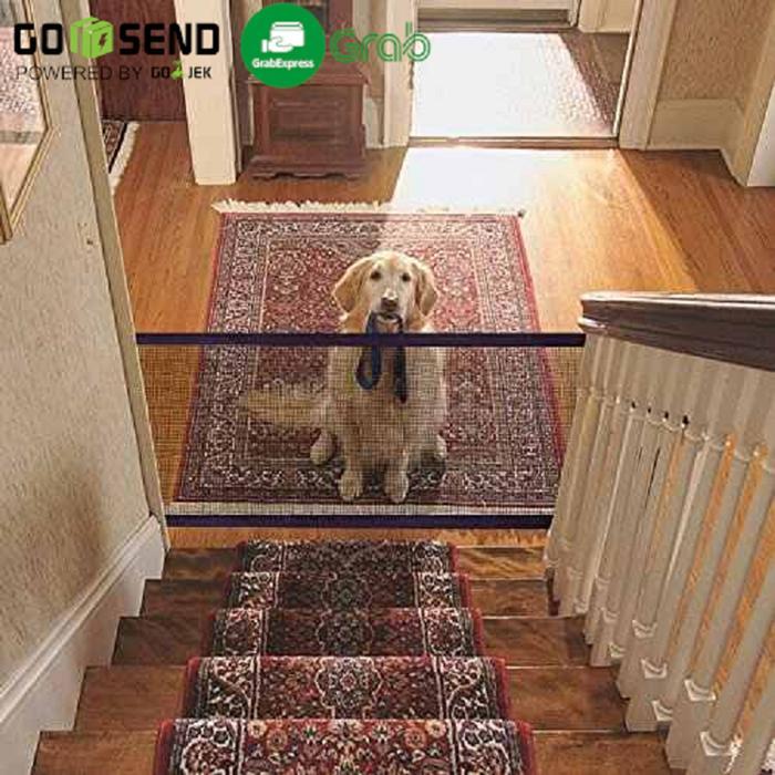 DISKON PAGAR PORTABLE PENGHALANG SEKAT HEWAN ANJING KUCING CAT DOG MESH GATE SAFE GUARD