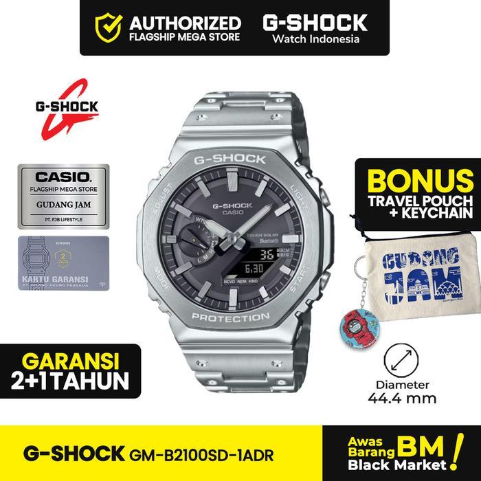 ORIGINAL Jam Tangan Pria GM-B2100SD-1ADR Black Analog Rantai ginal READY STOCK
