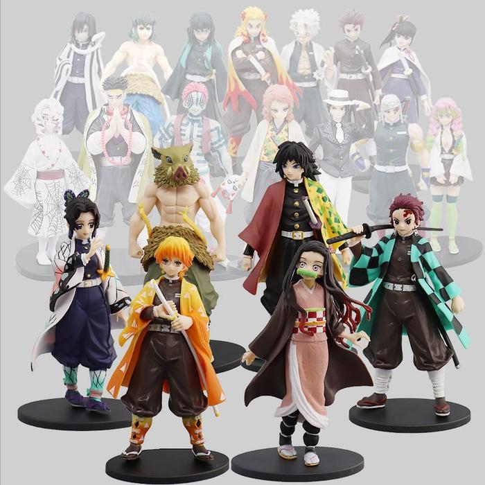 Action Figure Demon Slayer / Miniatur Demon Slayer / Demon Slayer Manga Anime Fs Mobil Toy Pasti Ori