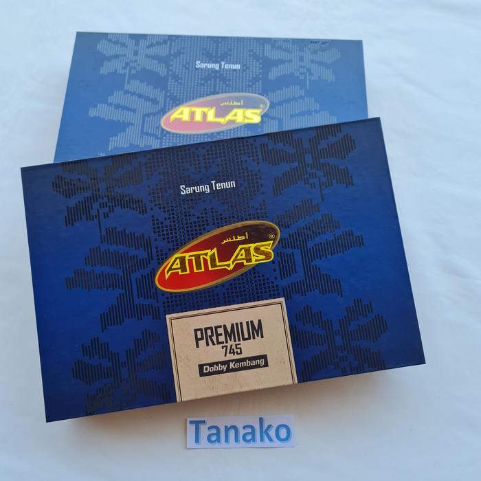 Sarung Tenun Atlas Premium 745 Kain Sarung Atlas Dobby Kembang Motif