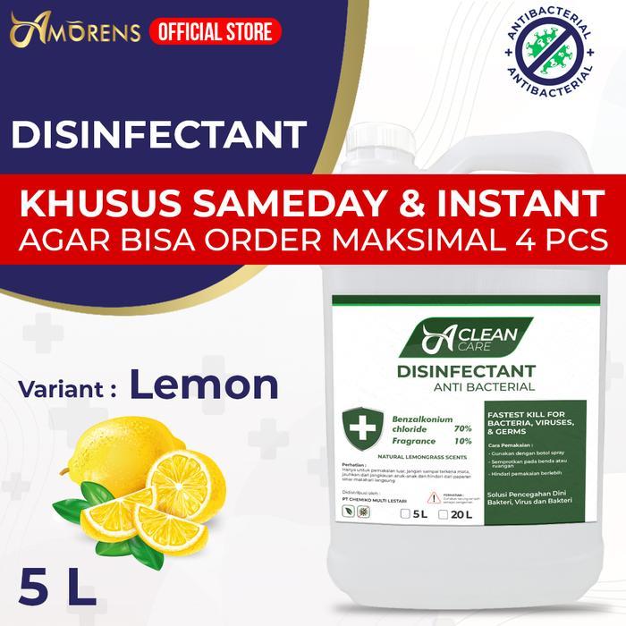 Diskon [Khusus Sameday / Instant] Disinfektan Cair / Spray Refill [5 Liter]
