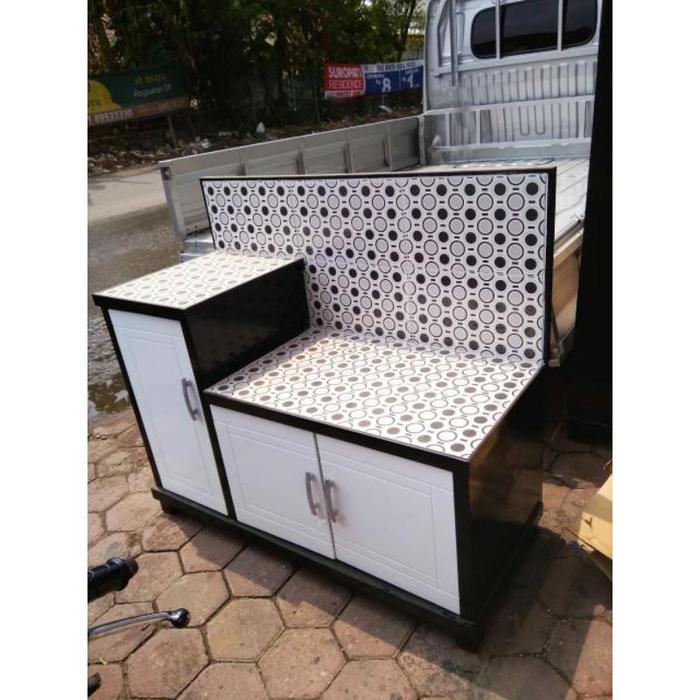Meja Kompor Kayu Kitchen Set Bawah Lemari Dapur
