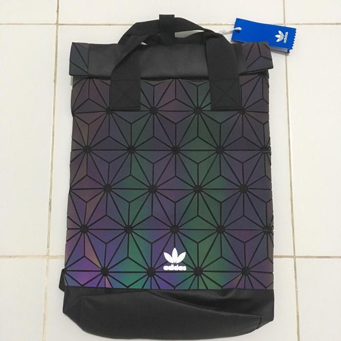 Waist Bag Pria Adidas Originals 3D Roll Backpack Xeno Reflective Black 100% Original