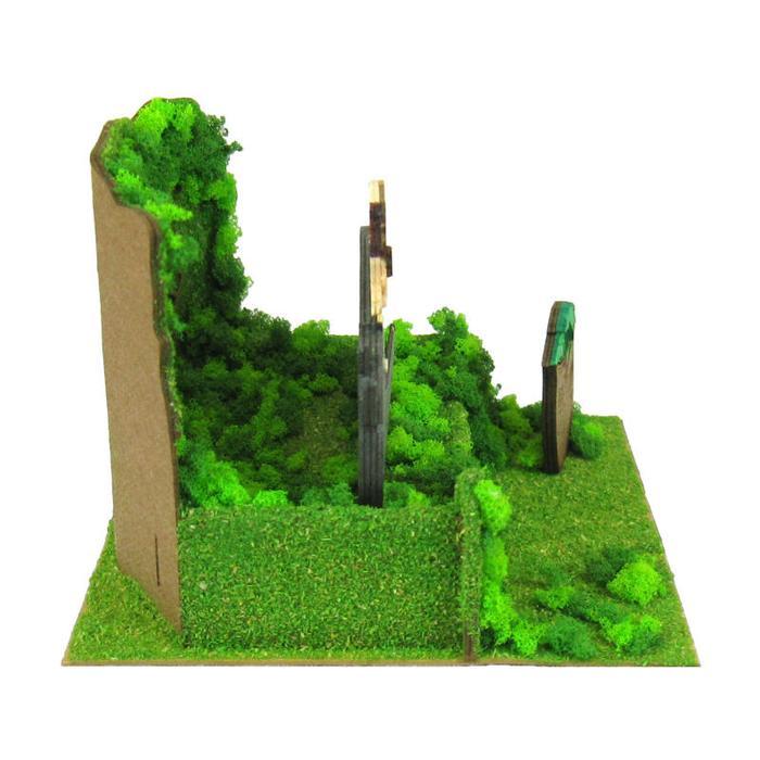 Sankei Miniatuart Studio Ghibli My Neighbor Totoro Mei Pajangan Mini Diorama Limited Edition