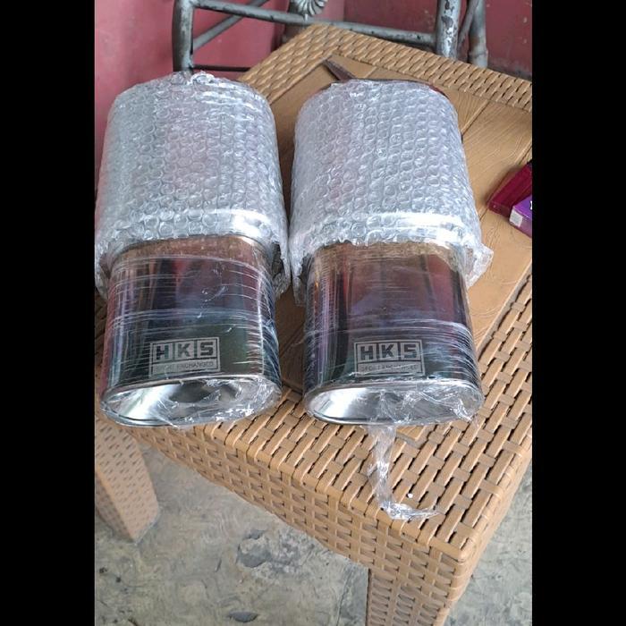 Muffler Hks Kotak Pelangi Sepasang+Pasang Best Quality
