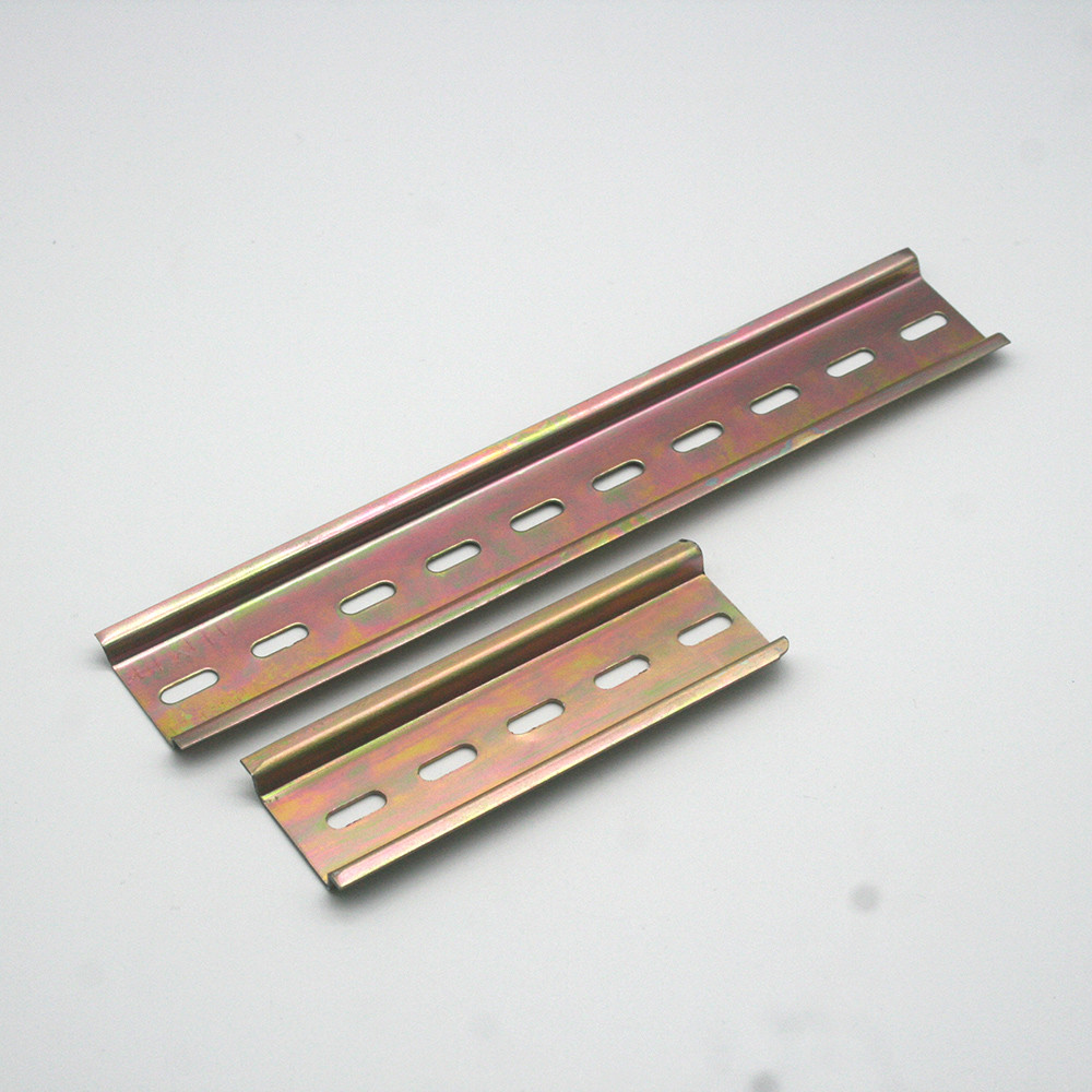 Universal Type 35mm Aluminum Slotted DIN Rail for C45 DZ47 Terminal Blocks Contactor Din Rail Termin