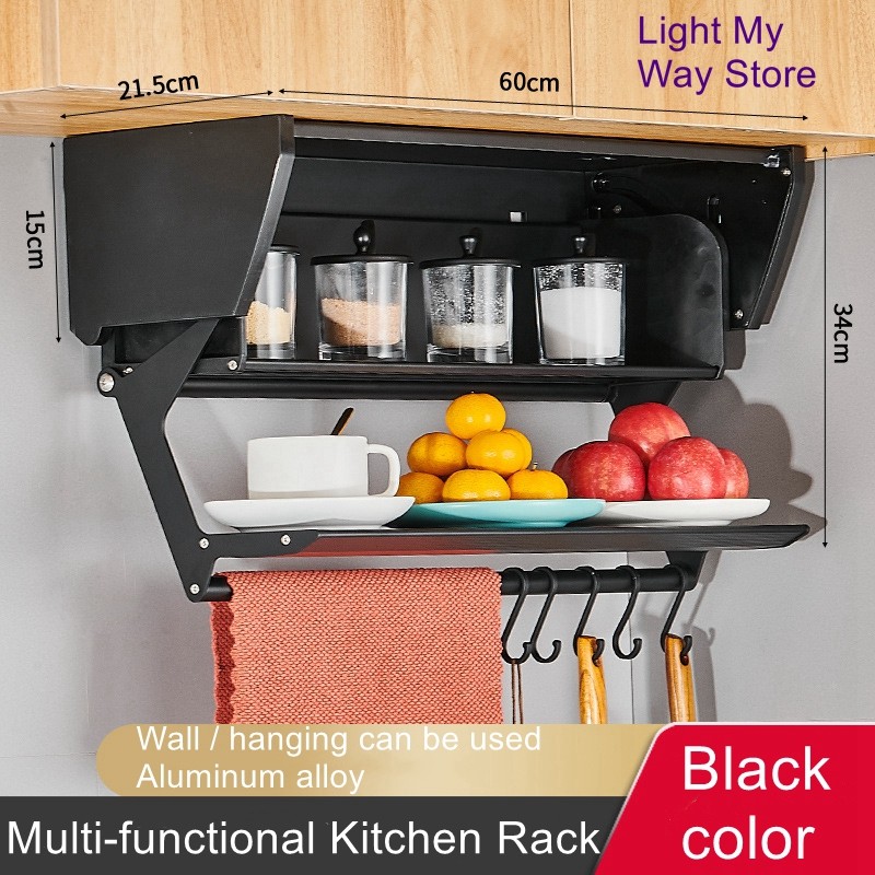 Kitchen food preparation and vegetable preparation artifacts spice rack spice rack folding cabinet s