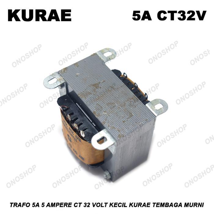Trafo 5A 5 Ampere CT 32 Volt Kecil KURAE Tembaga Murni