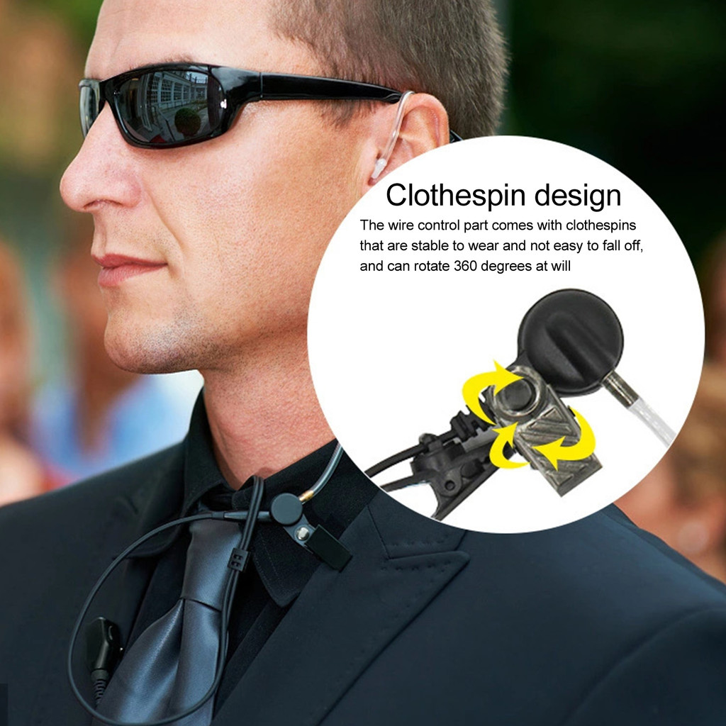 Headset for Hytera Walkie Talkie Earpiece Split Design Headset for Hytera X1P X1EX1 PD600 PD680 for