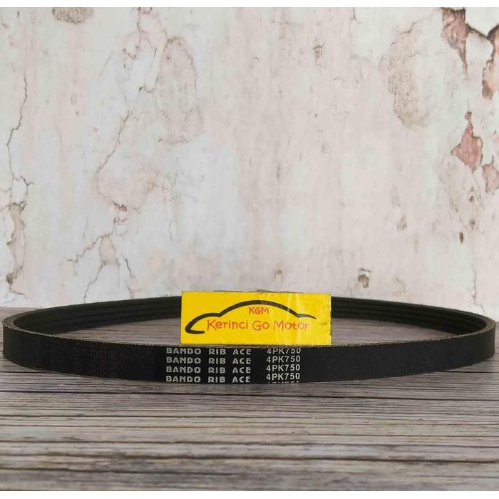 Bando Van Belt 4Pk 750 Rib Belt Tali Kipas 4Pk-750 Fan Belt Alur