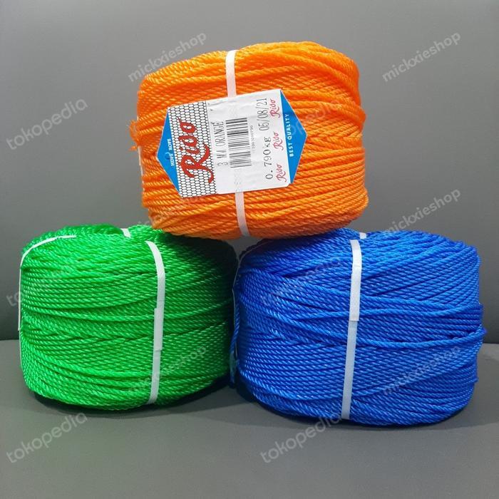 ROLL - TALI TAMBANG PLASTIK / NILON / NYLON 3 MM - 1 ROLL