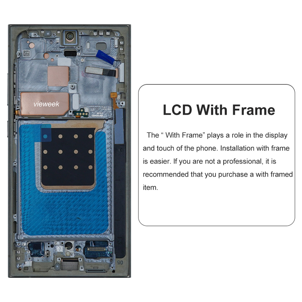 6.78" S24Ultra AMOLED Screen Replacement for Samsung Galaxy S24 Ultra S928B/DS LCD Display Touch