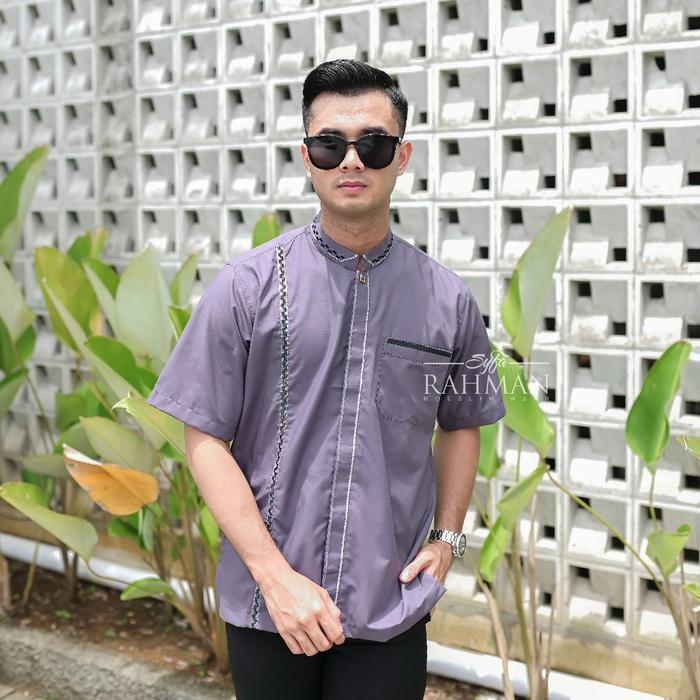 Syfa Rahman - Baju Kemeja Koko Bordir Lengan Pendek Rumi Series