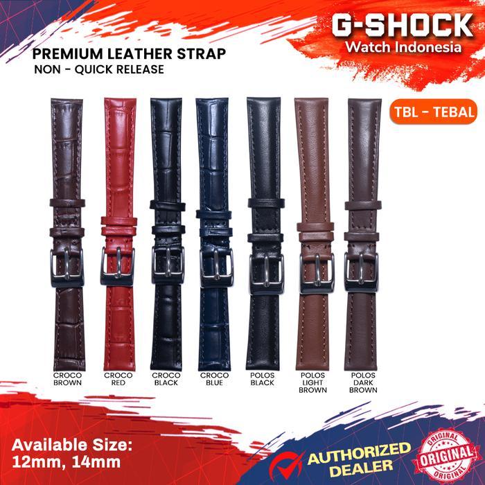 TERBARU Tali Kulit / Strap Jam Tangan Kulit Leather / Leather Strap 12mm 14mm
