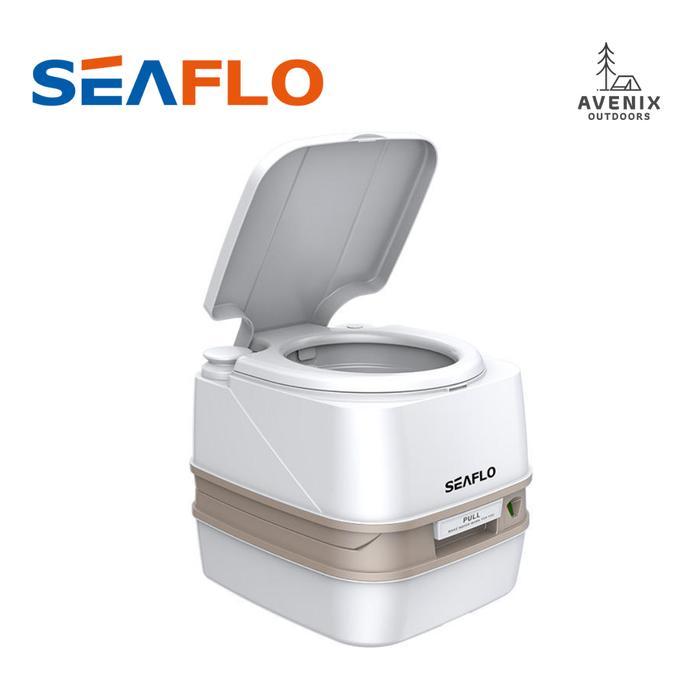 SEAFLO SFPT-12-01 Portable Toilet 12L Premium - Toilet Portable Campervan, Outdoor, Rumah Sakit,
