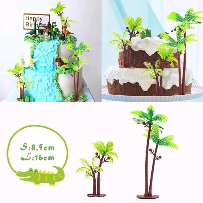 Topper Pohon, Hiasan Kue Pohon, Diorama Pohon, Miniatur Pohon, Maket Pohon, Pohon Hijau