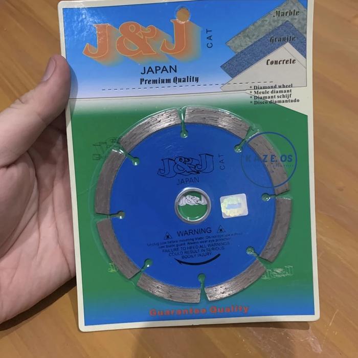 J&J JJ Diamond Wheel Mata Keramik 4" Kering (Dry) J&J