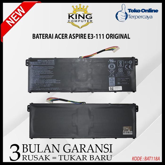 Original Baterai Laptop Acer AC14B13J Aspire ES1-131 ES1-111