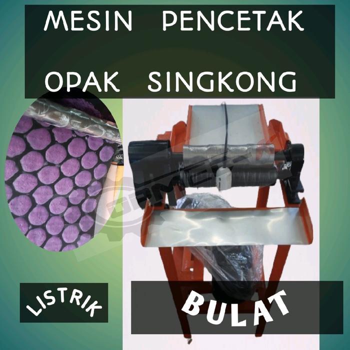 Mesin Pemotong Keripik Singkong Bulat Listrik 4 Cm - 120 Watt - Kitchenware, bahan gethuk Peralatan 
