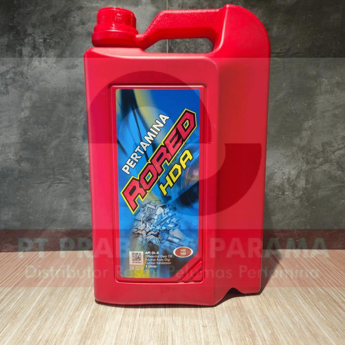 PERTAMINA RORED HDA 140 5 LITER/1 GALON - OLI GARDAN MOBIL ORIGINAL