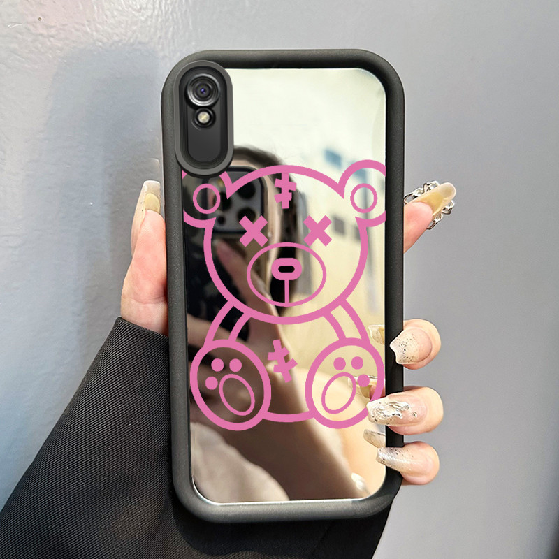 Casing Hp Xiaomi Redmi 9A Redmi 9i Redmi 9T Redmi 9 Power Case Casing Gambar beruang Pola Kasus cerm