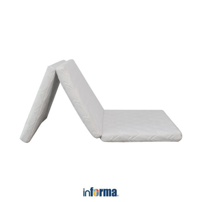 Informa Sleep 90X190X8 cm Triden Kasur Lipat Portable - Putih Matras Lantai Alas Tidur Kasur Kemping